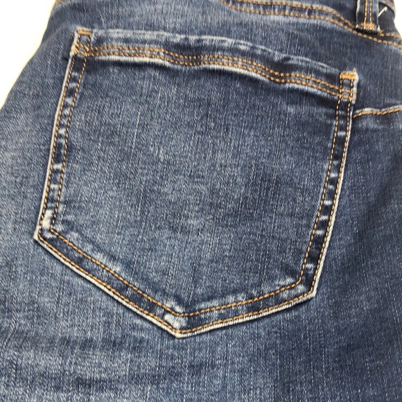 Mid Rise Skinny Blue Jeans with Vintage Fading - Picture 11 of 11